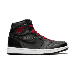 Nike Air Jordan 1 Retro High Black Satin Gym Red