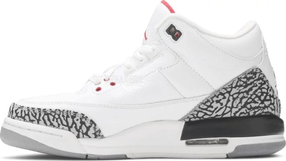 Женские кроссовки Nike Air Jordan 3 Retro GS &amp;#039;White Cement&amp;#039; 2011