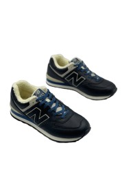 New Balance 574 Winter Leather Black/Blue 