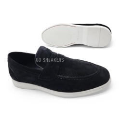 Kiton Loafers Suede Black