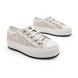Женские кроссовки Dior Woman Beige Platform