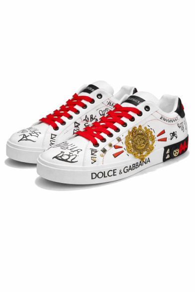 Унисекс кроссовки Dolce &amp; Gabbana Portofino 'Embroidery and Studs'