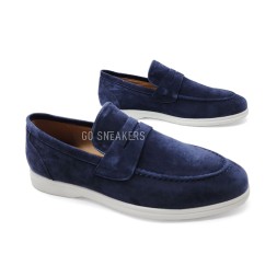 Kiton Loafers Suede Navy