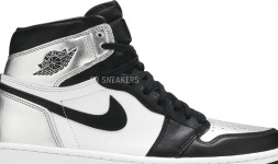 Женские кроссовки Nike Wmns Air Jordan 1 Retro High OG 'Silver Toe'