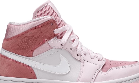 Женские кроссовки Nike Wmns Air Jordan 1 Mid &amp;#039;Digital Pink&amp;#039;