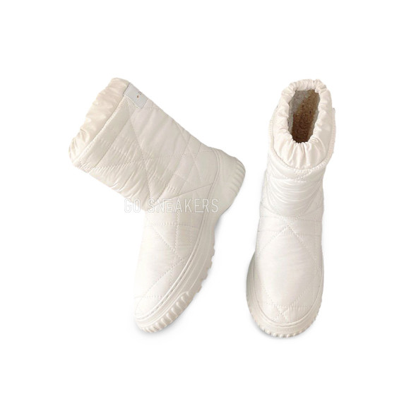 Женские зимние дутики Dior Winter Woman White