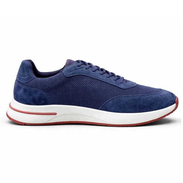Мужские кроссовки Loro Piana Textile Sneakers Blue