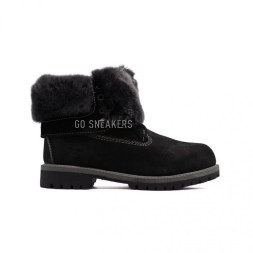 Женские ботинки с мехом Timberland Teddy Albina Black