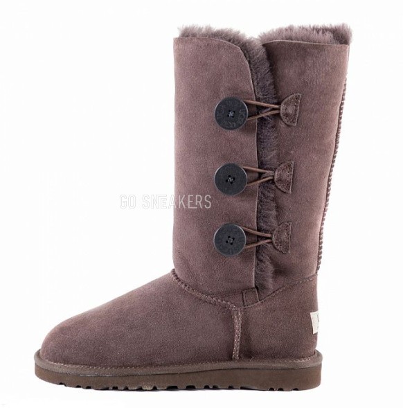 Женские высокие угги с пуговицами Tall Bailey Button Triplet II Chocolate