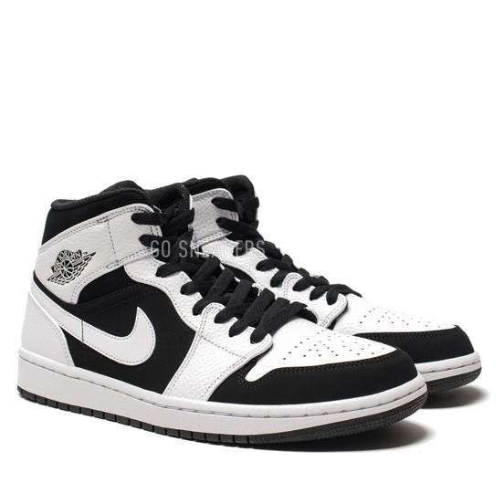 Унисекс кроссовки Nike Air Jordan 1 Mid White Black