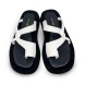 Женские шлепанцы The Row Flip-flop Black/White
