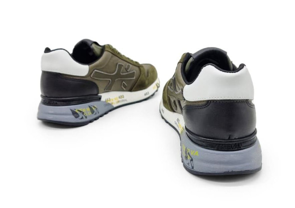 Унисекс кроссовки Premiata 483 Suede/Leather Khaki 