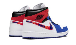 Nike Air Jordan 1 Mid Multi-Color Swoosh