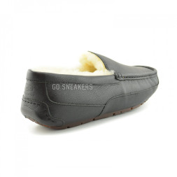 Men's Ascot Black Leather