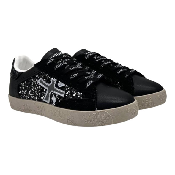 Женские кеды Premiata Stevend 4874 Glitter Black