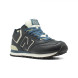 Женские зимние кроссовки New Balance 574 High-top Navy Leather