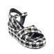Женские босоножки Chanel Sandals Black/White Cell