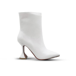 Amina Muaddi Ankle Boots White