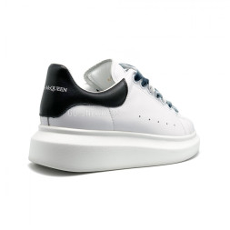 Женские кроссовки Alexander McQueen Luxe Glitter White-Black