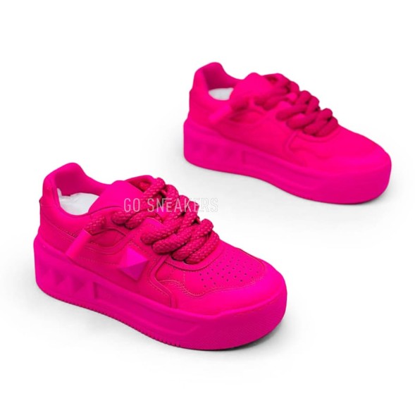 Женские кроссовки Valentino Garavani One Stud Xl Woman Total Pink
