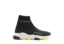 Balensiaga Speed Trainer Black White Yellow