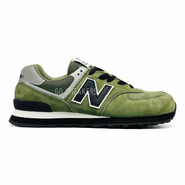 Мужские кроссовки New Balance 574 Suede Man Swam/Black