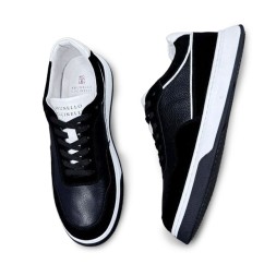 Brunello Cucinelli Leather/Suede Black