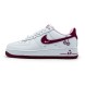Унисекс кроссовки Nike Air Force 1 07 Valentines Day White/Wine