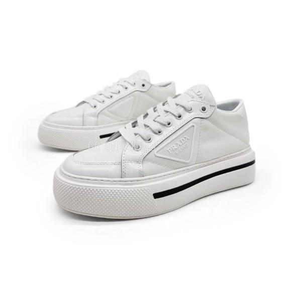 Унисекс кроссовки Prada Macro Low White