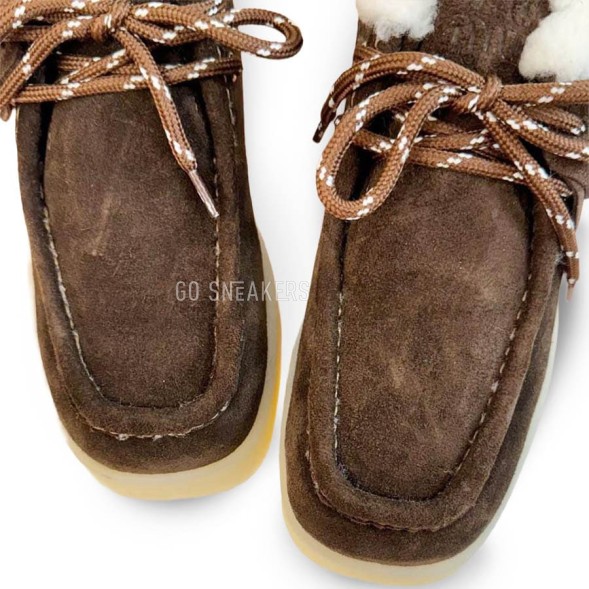 Женские ботинки Miu-Miu Chukka Platform Chocolate