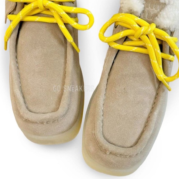 Женские ботинки Miu-Miu Chukka Platform Sand