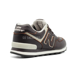 New Balance Мужские 574 Leather Brown