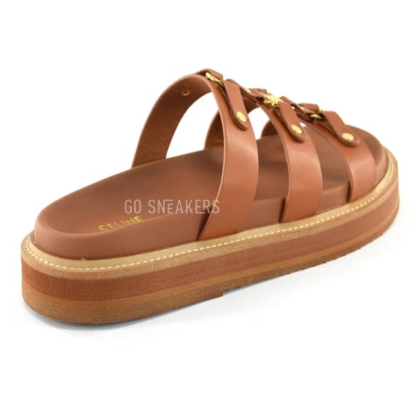 Женские шлепки Celine Spanking Brown