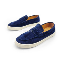 Brunello Cucinelli Suede Navy