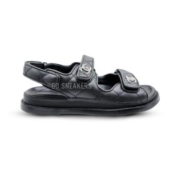 Chanel Sandals Leaher Black