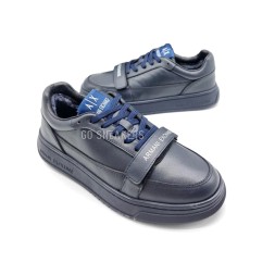 Armani Excahnge Winter Leather Navy