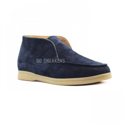 Loro Piana Open Walk Navy Suede